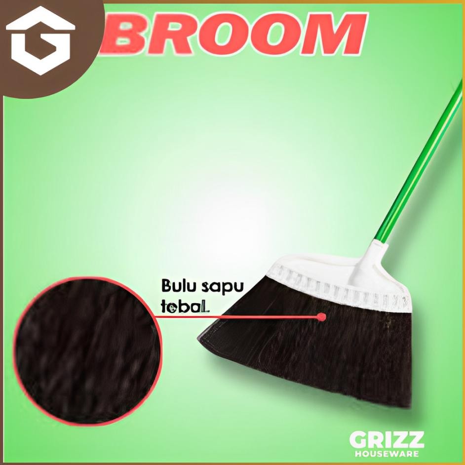 Sapu Lantai Sapu Ijuk Broom Cleanmatic / Sapu Ijuk Anti Rontok / Sapu Ijuk Lantai / Sapu Ijuk Gagang