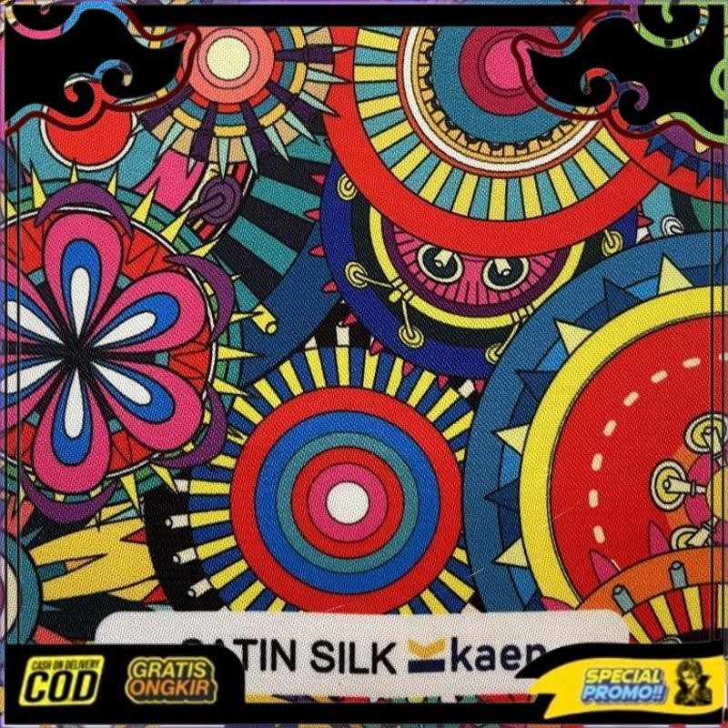 Top Today Kain Satin Silk Putih / Kain Sublim / Kain Sublime / Kain Printing (L: 150 Cm)