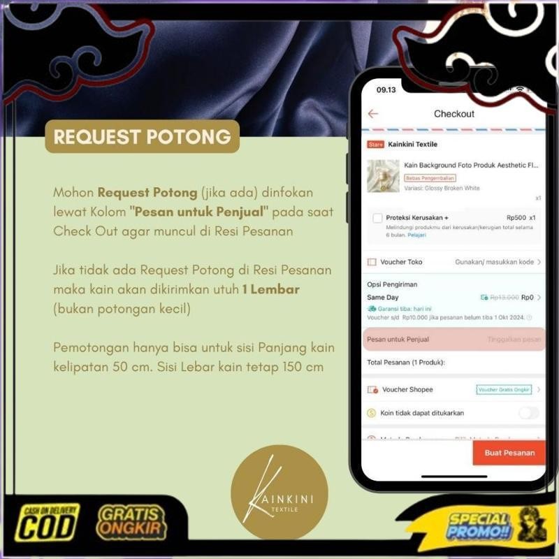 New Stock Kain Backdrop Foto Produk Aesthetic Satin | Properti Background Foto Studio Estetik / Kain