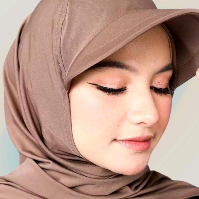 (Good) PASHMINA INSTAN TOPI SPORTY || HIJAB TOPI INSTAN PASHMINA Cantik Cantik Pad Muslim Kerudung