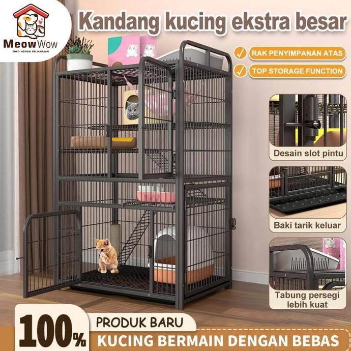 Meow Wow Kandang Anjing Kucing Hollow Export Quality//Kandang besi kucing AME
