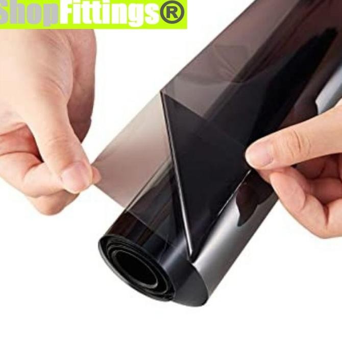 ACH - Stiker Sticker Kaca Film Pintu Jendela Rumah Black Clear Or One way