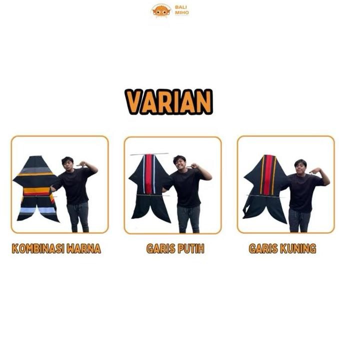 (Good) Layangan Bebean Kain 80 x 1 meter - Bebean Kain - Layangan Ikan Bali - Layangan Knockdown - B