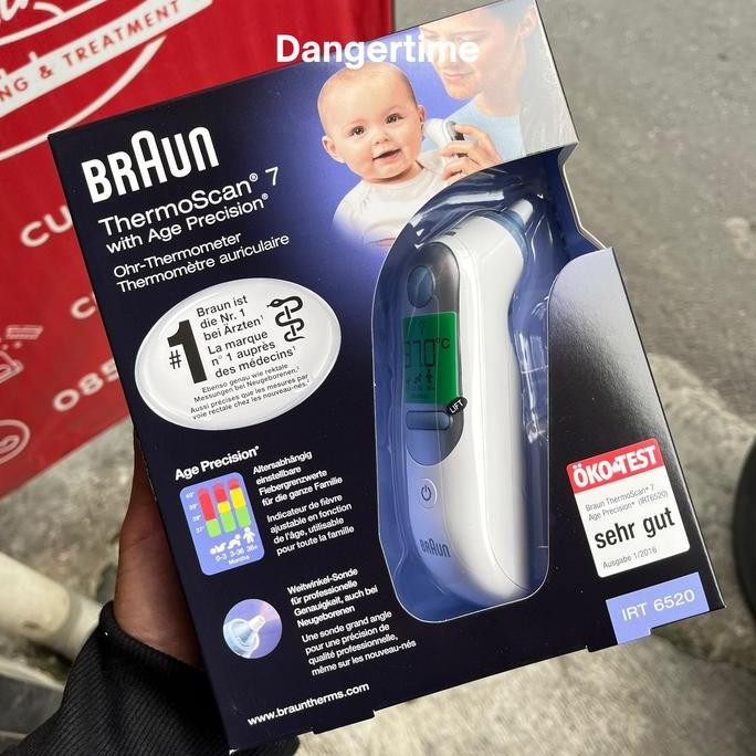 TERMOMETER TELINGA BRAUN IRT6520 EAR THERMO SCAN IRT 6520 ORIGINAL IRT 6525 IRT6525 TERBARU ORIGINAL