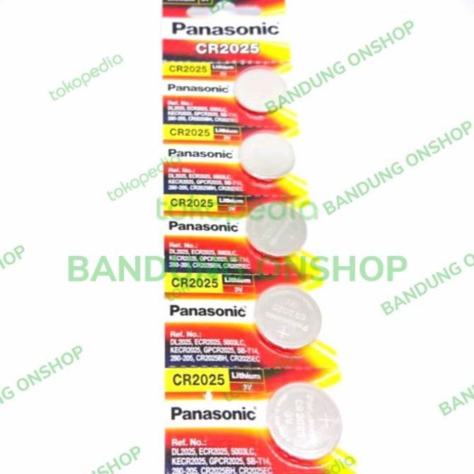 PANASONIC CR2025 CR 2025 3V 3 V BATERAI BATRE CR2025 3V PANASONIC 5PCS murah