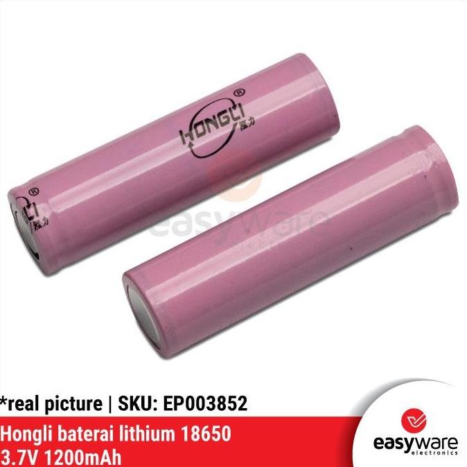 HONGLI BATERAI LITHIUM 18650 3.7V 1200MAH BATTERY 18650