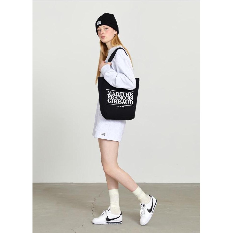 ready stock [ORI NEW] Marithe CLASSIC LOGO DENIM ECO BAG | READY STOCK