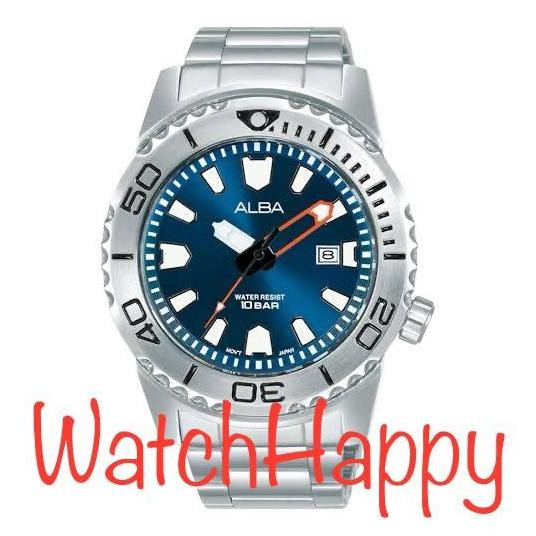 Ready  WatchHappy Alba AG8M07X1 Men Blue Dial Model SEIKO MONSTER AG8M07 ORI