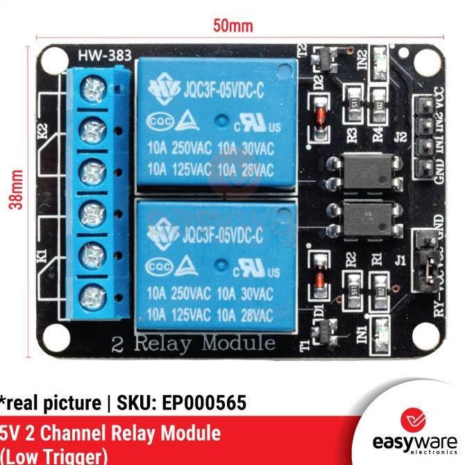 RELAY MODULE 2 CHANNEL 5V RELAY MODUL