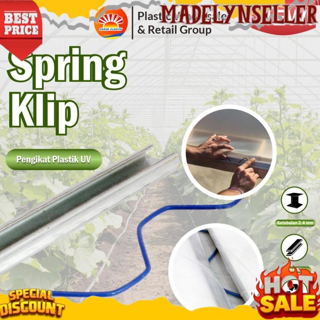 Diskon Penjepit Plastik UV / Spring Klip Alat Pasang Plastik UV