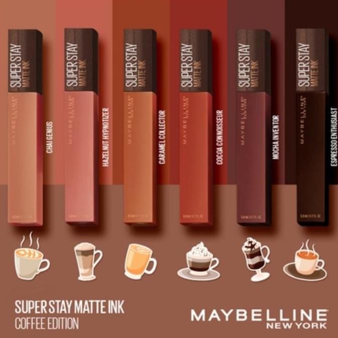 (Best) MAYBELLINE SUPERSTAY MATTE INK COFFEE/LOYALIST/DRIVER/POET LIMITED