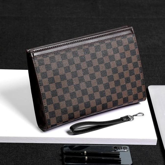 Mybagstore 242 Clutch Pria Hand Bag Pria Kulit Import Tas Tangan Dompet Cowok Mewah Kapasitas Besar 