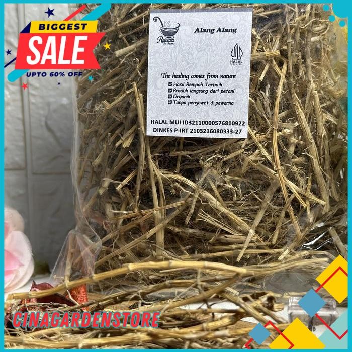 

TANAMAN BERKHASIAT SIMPLISIA ALANG ALANG KERING BERAT BERSIH PRODUK 500 GRAM BEST SELLER