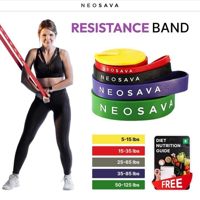 Neosava Long Resistance Band Karet Fitness Pull Up Gym Rubber Strap