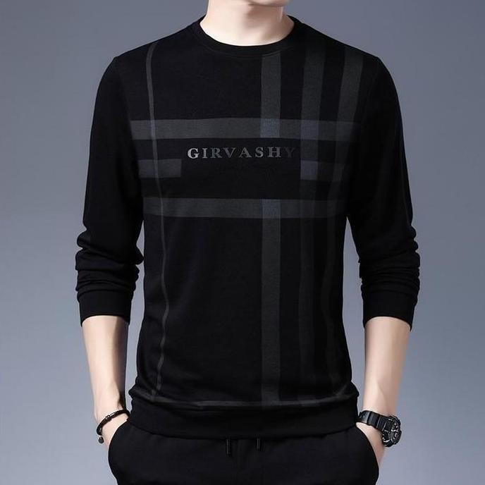 9SEVEN-Baju sweater GIRVA / baju salur keren lengan panjang / baju kaos trendy kekinian Knitwear Pri