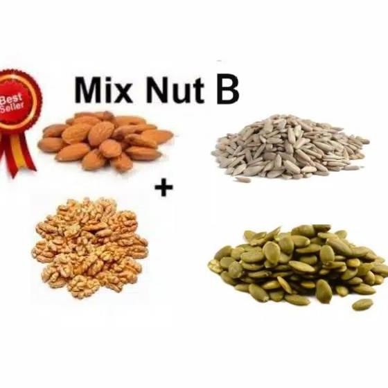 

Roasted Mix Nut B 250Gr Walnut Almond Pumpkin Sunflower Hh Omega 3 6
