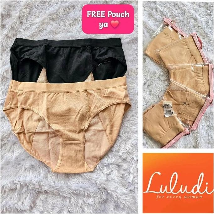 PANTY LULUDI by WACOAL SANITARY CELANA DALAM WANITA MENSTRUASI MENS LP 1031 Katun Basic Nyaman