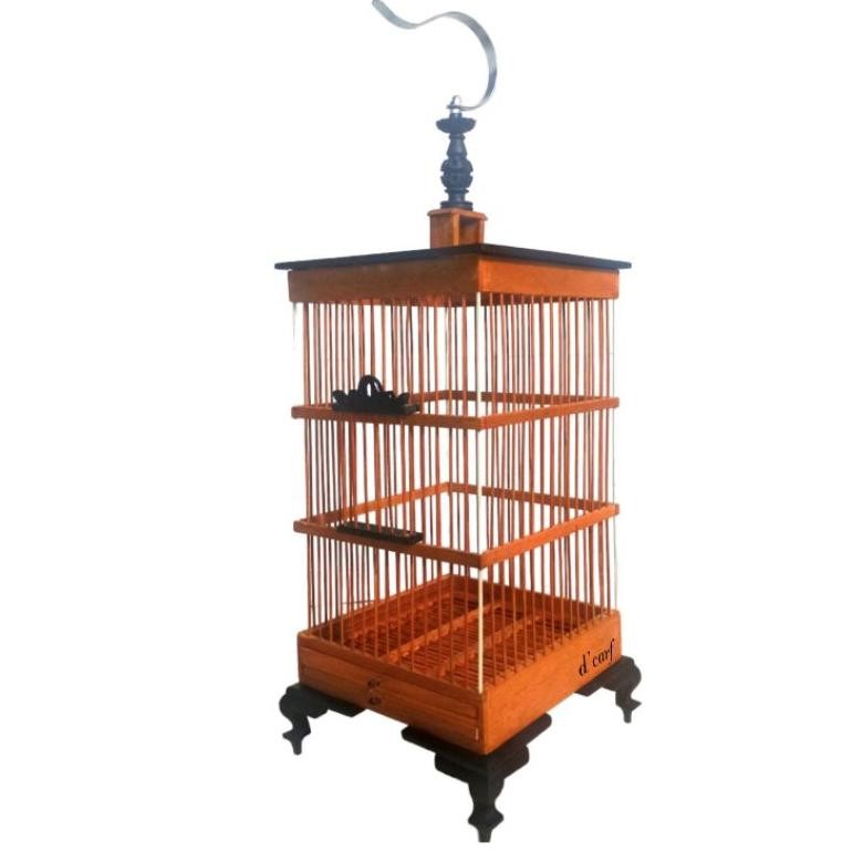 Sangkar Burung Fullset, jeruji sangkar fiber, jeruji sangkar bambu, Gantungan Sangkar, Kaki Sangkar,