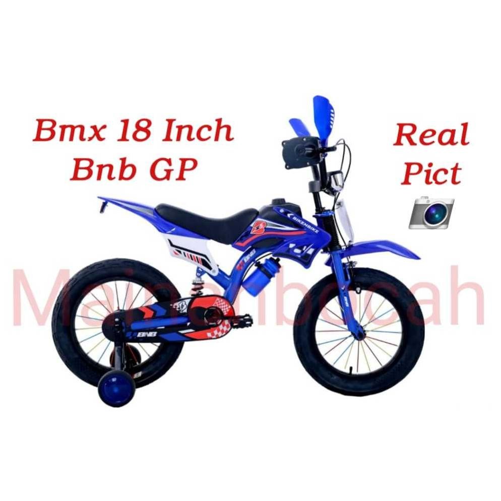SEPEDA ANAK LAKI LAKI MOTOR TRAIL BMX 18 INCH BNB GP TRAIL