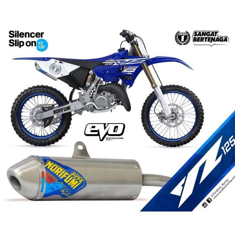 silencer knalpot YZ125 dan YZ 125x knalpot YZ 125 norifumi