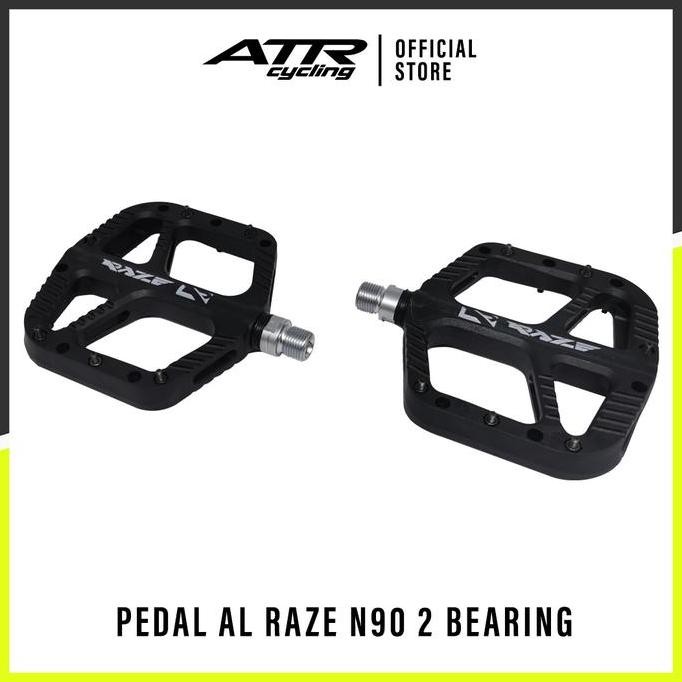 PEDAL SEPEDA AL RAZE N90 BLACK CNC 2 BEARING ORIGINAL DAN TERPERCAYA