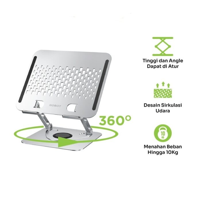 Laptop Stand Robot RT-LS06S Silver