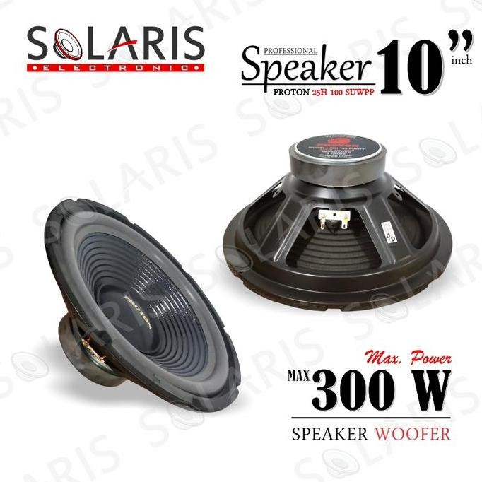 DV140 - Speaker Woofer 10 Inch 300 Watt PROTON 25H 100 SUWPP