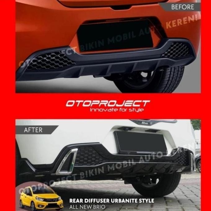 OTOPROJECT DIFFUSER BUMPER BELAKANG ALL NEW BRIO URBANITE STYLE