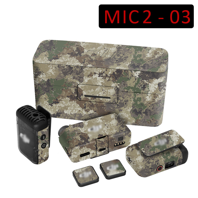 Kit Stiker Dekoratif untuk DJI mic 2, Stiker Kulit Tahan Air Stiker Aksesori DIY untuk DJI MIC 2, Fi