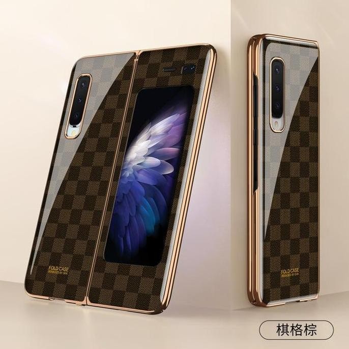 SAMSUNG GALAXY FOLD 1 GKK CASE LUXURY FASHION PATTERN GLASS ORIGINAL
