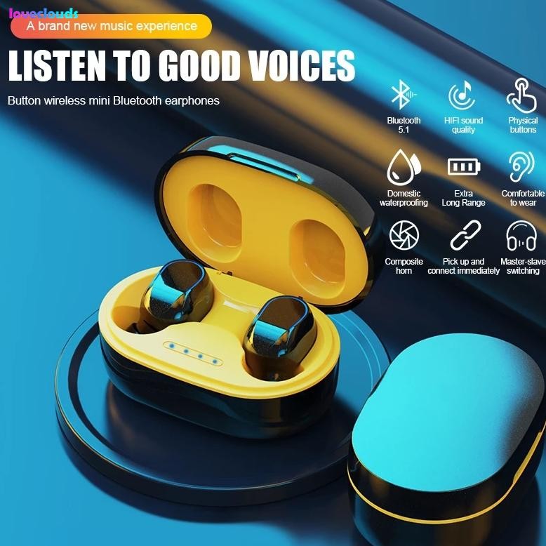 Original TWS X99 True Wireless Bluetooth Earphone Mini EarbudsLOVE