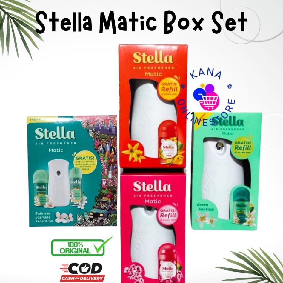 Stella Matic Box Set Pengharum Pewangi Ruangan Otomatis