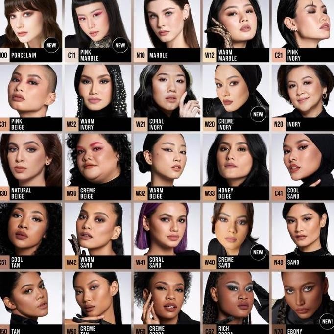 TERBARU - MAKE OVER POWERSTAY 24H MATTE POWDER FOUNDATION AIRBRUSHED SMOOTH COVER BEDAK MUKA AIRBRUS