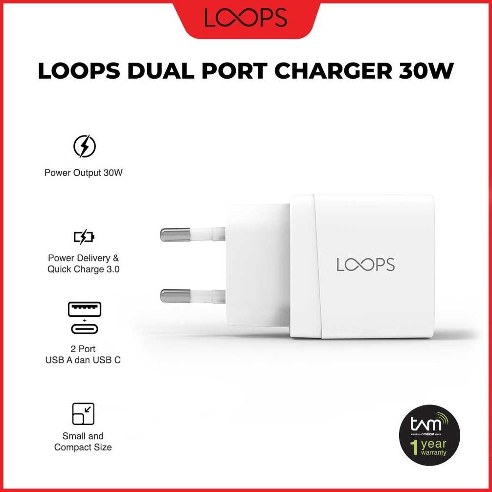 LOOPS Dual Port Charger 30W