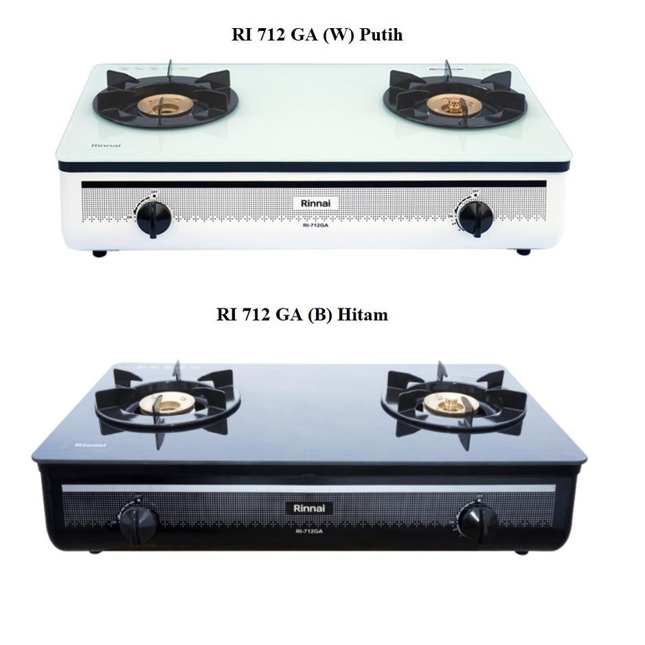 Rinnai Kompor Gas 2 Tungku RI-712GA / RI 712 GA  / RI712GA