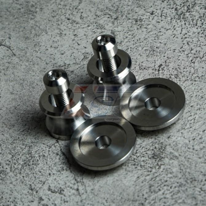 Original Jalu Paddock Titanium GR5 1 pasang segala motor ukuran M8 dan M10 ZX25R Ninja ER6N Z800 Z90