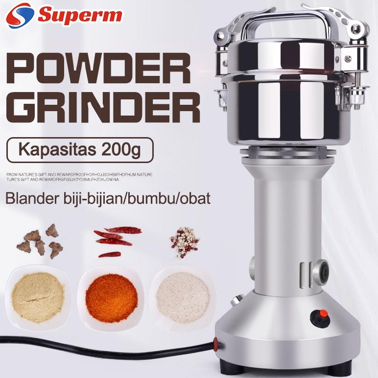 MESIN PENEPUNG LISTRIK POWDER GRINDER GILING BUMBU KERING PENGGILING BUMBU GILING TEPUNG BUBUK