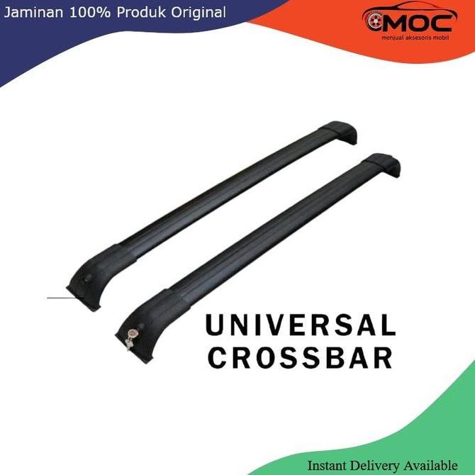 CROSSBAR SHARK UNIVERSAL - CROSS BAR PREMIUM UNTUK MOBIL DENGAN KUNCI PENGAMAN BAHAN TEBAL HITAM UP 