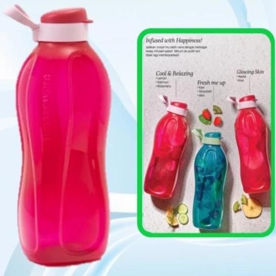 (Best) Tupperware Original Eco Bottle 2L Botol Minum Handle 2 Liter