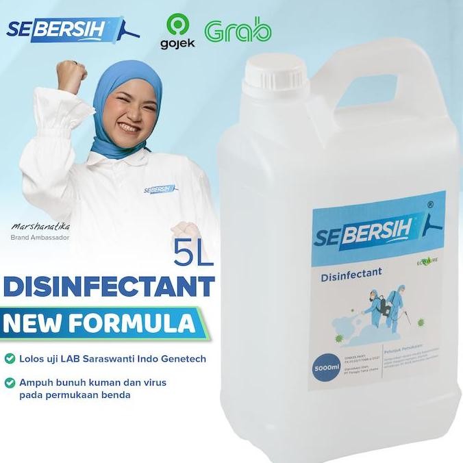 TERBARU - Sebersih - Disinfektan / Cairan Disinfektan 5 Liter / Galon