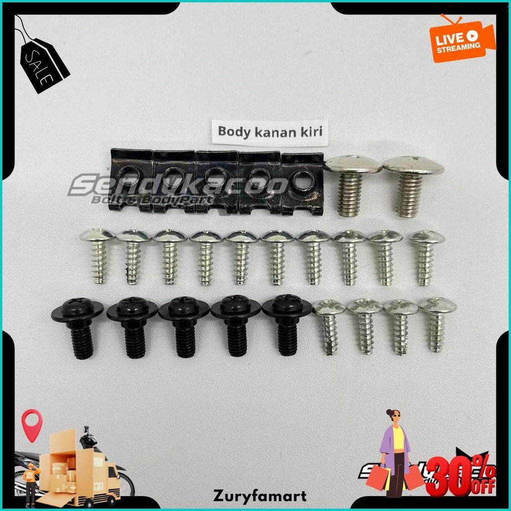 Baut Supra Fit New Full Set / Baut Batok Supra Fit New Original Produk