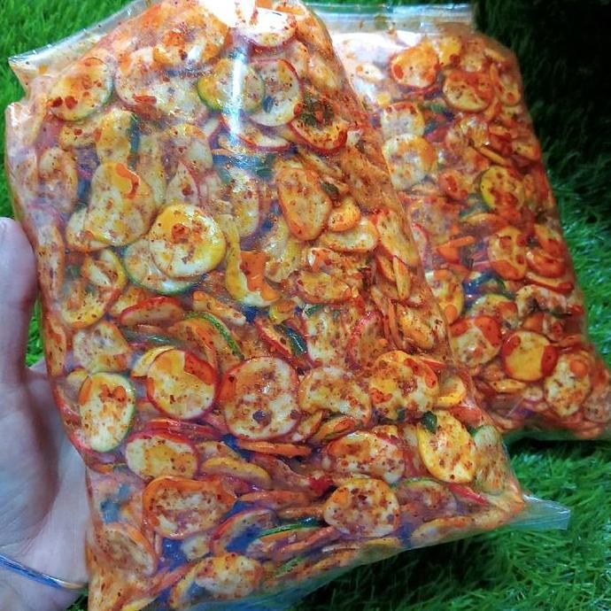 

New Seblak kering kerupuk warna pedas daun jeruk isi 500 gram Cemilan Snacks