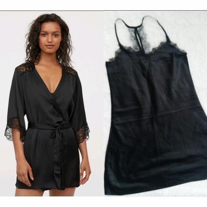 H&M KIMONO SET (VICTORIA SECRET LASENZA BRIDE SATIN VS BAJU TIDUR HNM