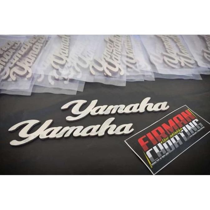 TERMURAH - Emblem Yamaha Tangki Rx King Rxs Rxk Yt115 Custom Stenlis (Sepasang)