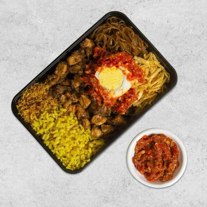 (Best) Low Cal Nasi Kuning Ambon + Ayam Kecap (Chicken Breast) | Healthy Prep Meal Catering Diet