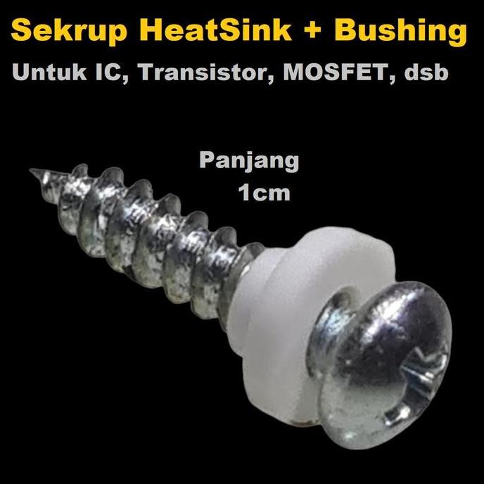 SKRUP BAUT RING BUSHING ISOLATOR HEATSINK SEKRUP IC TRANSISTOR FINAL