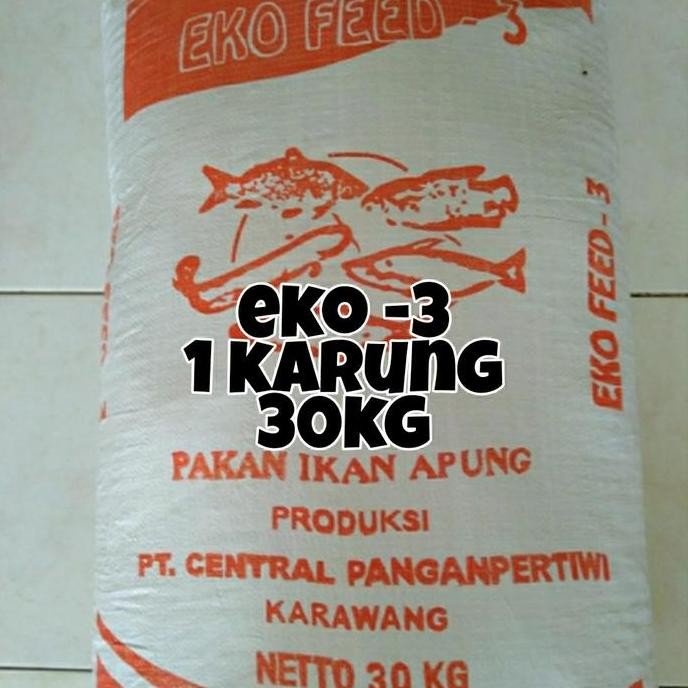 pelet murah 1 karung eko-3 pelet lele pelet. nila gosend instant AME