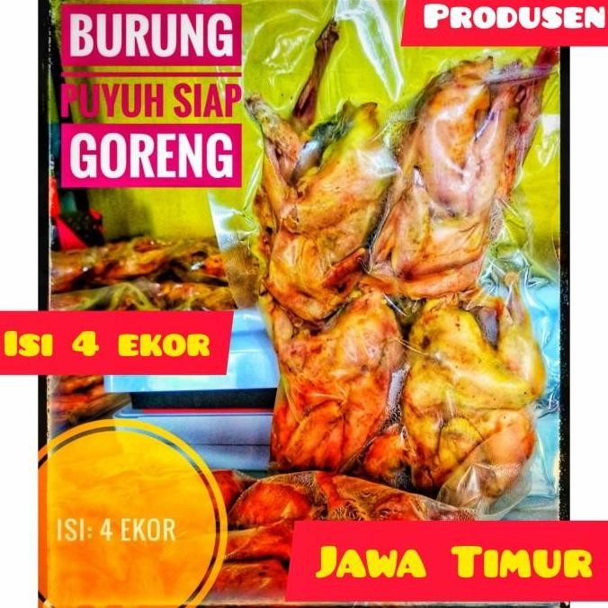 (Best) BURUNG PUYUH UNGKEP SIAP GORENG + SAMBEL