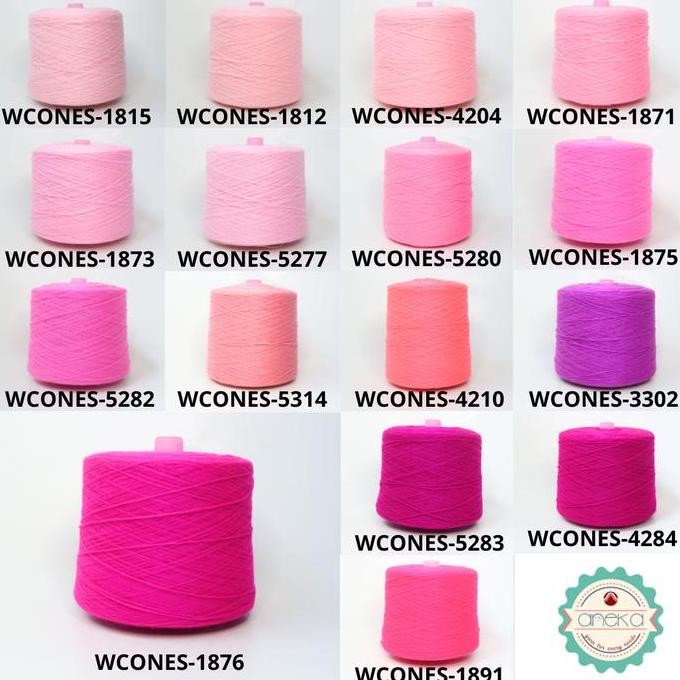 *$*$*$*$] KATALOG - Benang Rajut Wool Aneka Cones / Wol / Siet Yarn / Tufting Rug / Karpet - Part 3