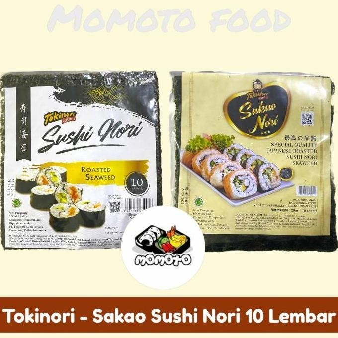 

(Best) Tokinori Sakao Sushi Nori 10 Lembar Halal Kimbap Gimbap Rumput Laut